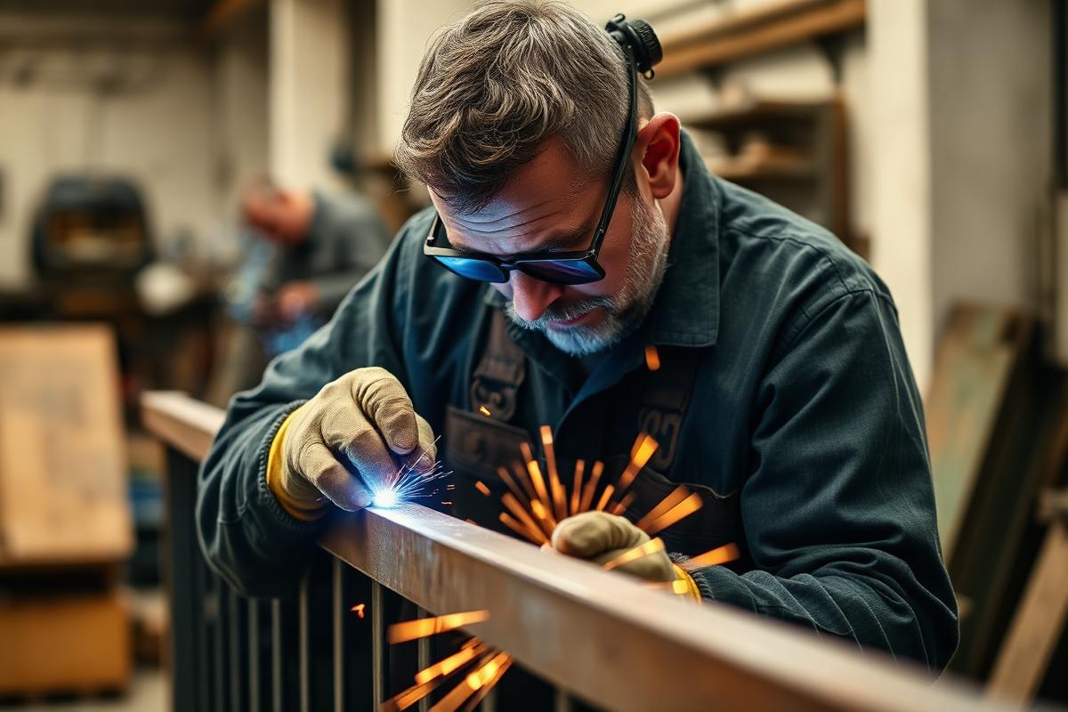 Automatisierte Metallgeländerfertigung der Geländermacher AG